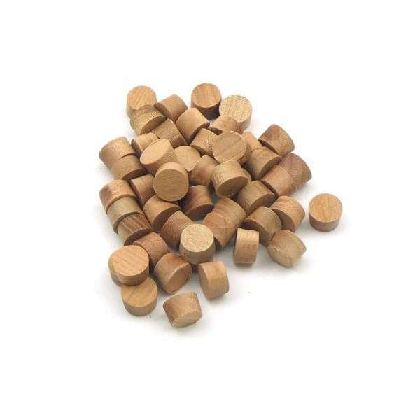 10mm Cherry Flat Head Cross Grain Plug