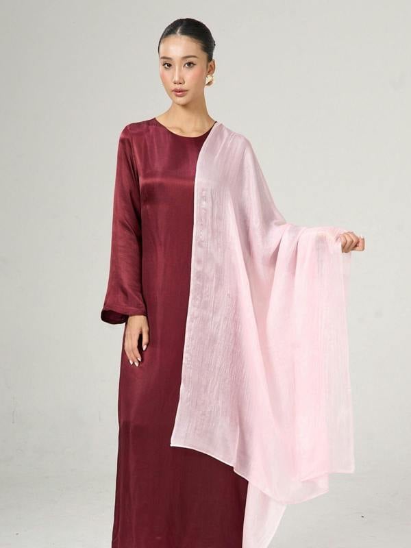 Blush Pink Silk Scarf – Hand-Dyed Mulberry Silk, Bridesmaid & Mother of the Bride Wrap