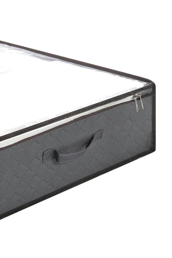 Living and Home 2pcs Fabric Clothes Quilt Storage Box with Handles Organizer