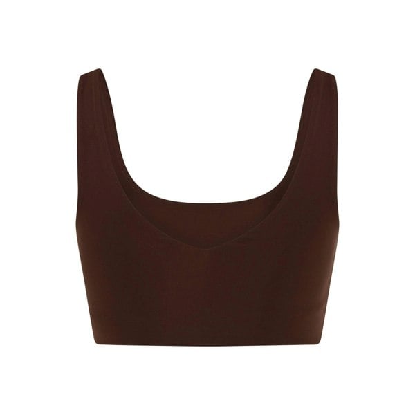 Girlfriend Collective Womens/Ladies Scoop Neck Bralette - Espresso