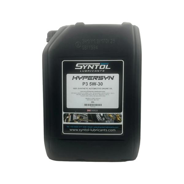 Syntol 5W-30 Fully Synthetic Engine Oil Acea C3 BMW LL-04 Dexos2 SYNTOL HYPER-SYN P3
