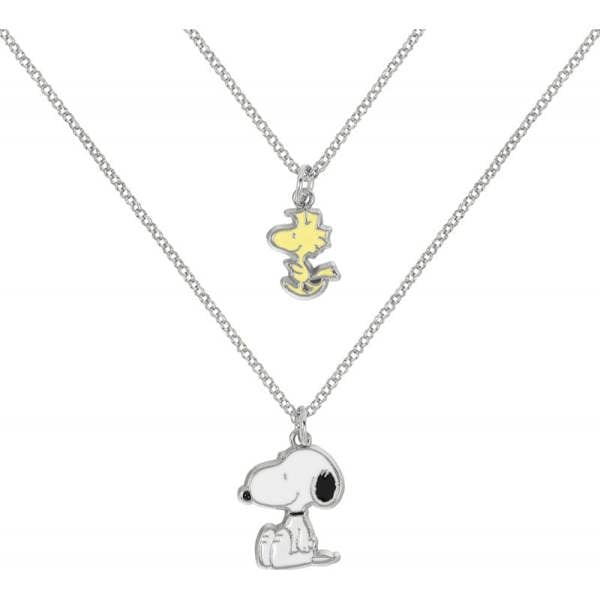 Character Watches Snoopy and Woodstock Necklace NH01144RL-16-PH