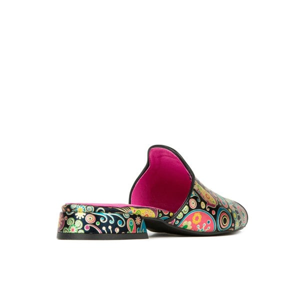 Embassy London South Beach - Navy Pink - Women's fully leather lined slip on sandal