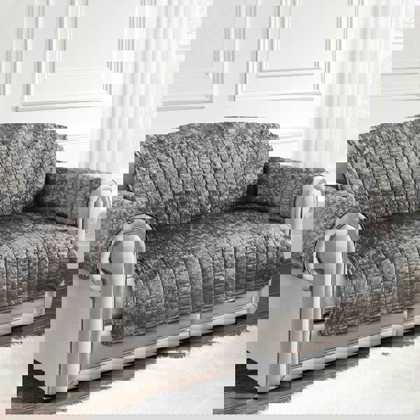 Home Republic Luxury Crushed Velvet Sofa Protector - Two Seater