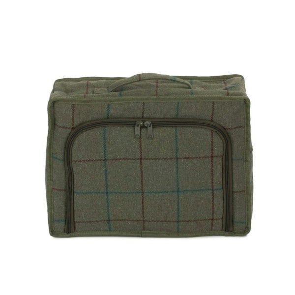 Green Tweed Cooler Picnic Bag