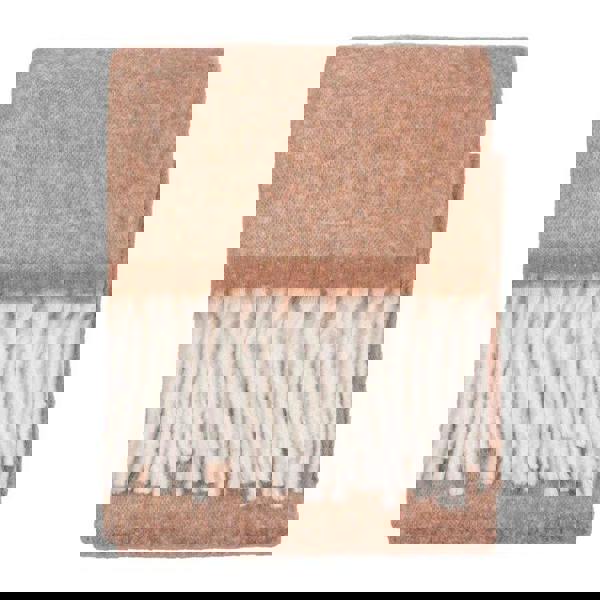 Furn Woven Tassel Throw - Rust