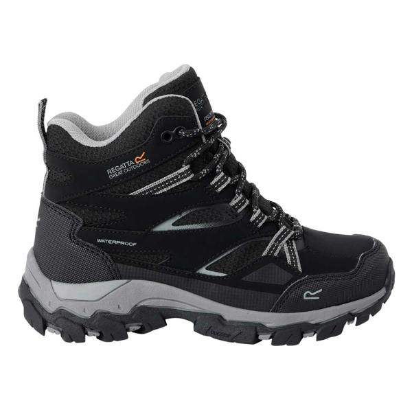 Regatta Childrens/Kids Holcombe III Walking Boots - Black/Dark Steel - 