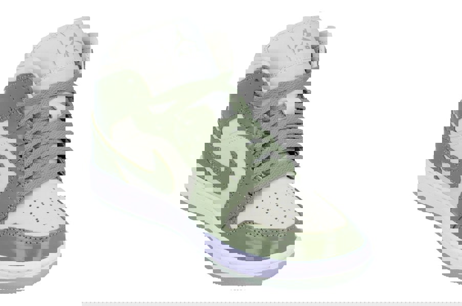 Nike Womens Air Jordan 1 Mid SE Trainers Hf4079  003 - Sea Glass Oil Green 003 - Photo 3