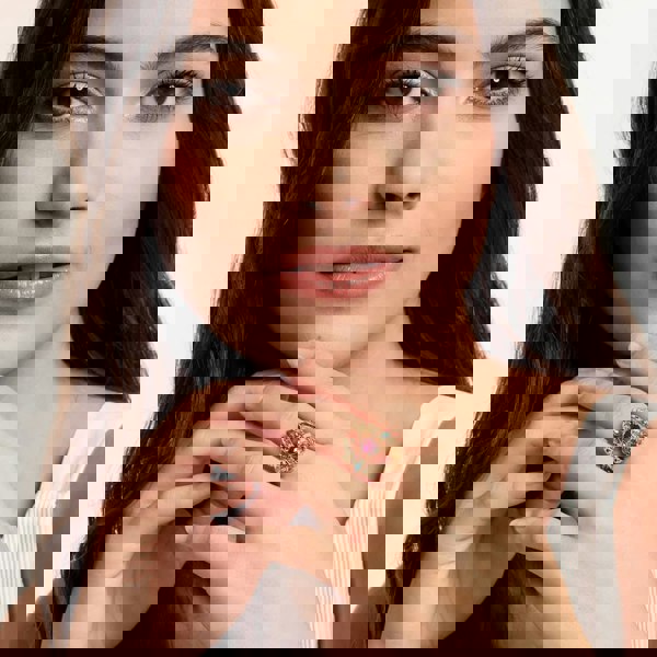 THOMAS SABO Gold Plated Multi-stone Dragonfly Ring TR2228-471-7