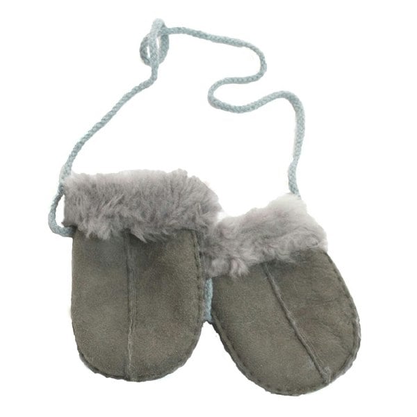 Eastern Counties Leather Baby Sheepskin Mittens - Grey