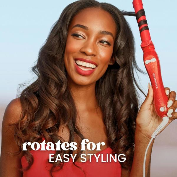 Beachwaver B Series - B1 Red Glitter - UK Plug by Beachwaver for Women - 1 Inch Curling Iron