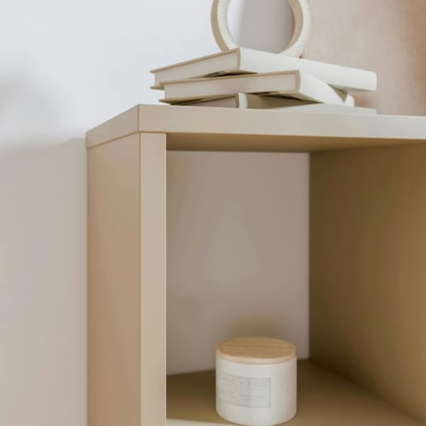 Furniture To Go Mauro 2x2 Storage Unit in Taupe