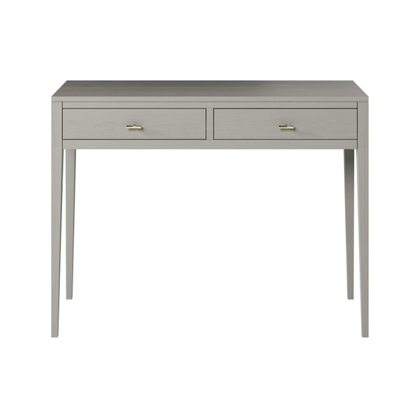Wyld Haus Valencia Mist Grey Wood Grain 2 Drawer Desk