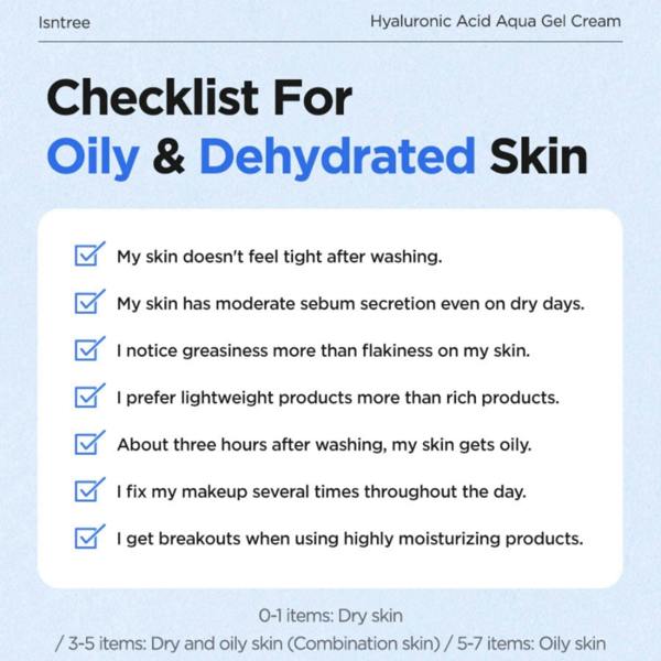 Isntree Skincare  Hyaluronic Acid Aqua Gel Cream 100ml - Additional 3
