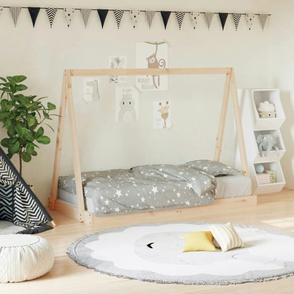 Berkfield Kids Bed Frame 80x160 cm Solid Wood Pine