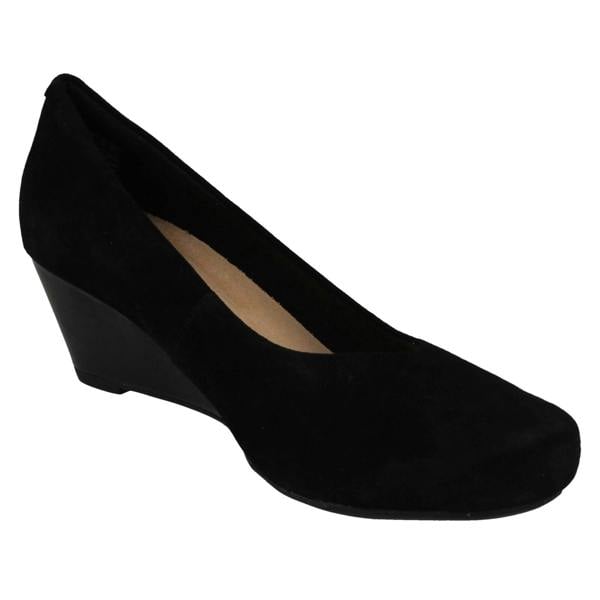 Clarks Ladies Clarks Wedge Heeled Court Shoes Flores Tulip