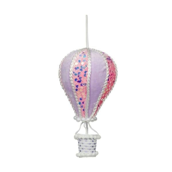 Garden Greatness Pink Candy Hot Air Balloon Hanging Decoration
