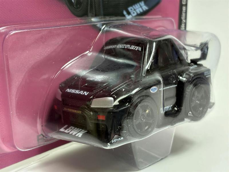 MCSlots Nissan Skyline GT-R R34 LB-ER34 Silhouette Skyline Black Qube Carz 6cm QZ00401BL