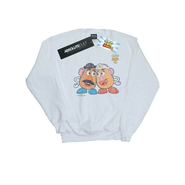 Disney Mens Toy Story 4 Mr And Mrs Potato Head Sweatshirt - White