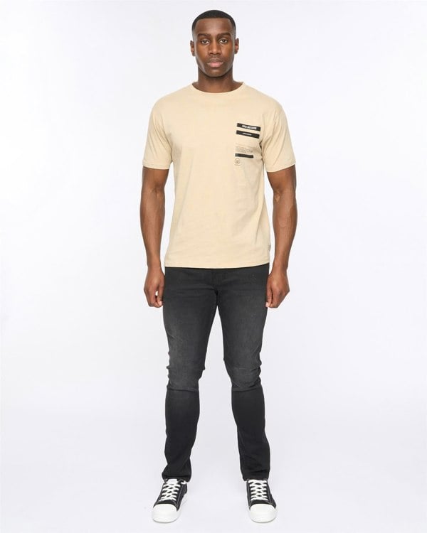 Duck and Cover Heningys T-Shirt Greige