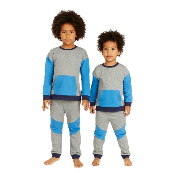 Luca and Rosa Grey & Blue Boys Lounge Set