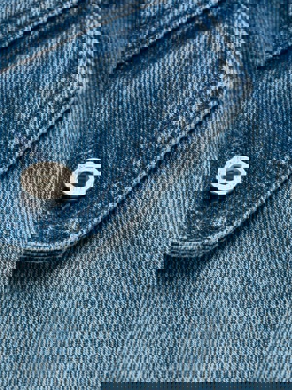 Off-White Bleach Painted Belted Denim Dress