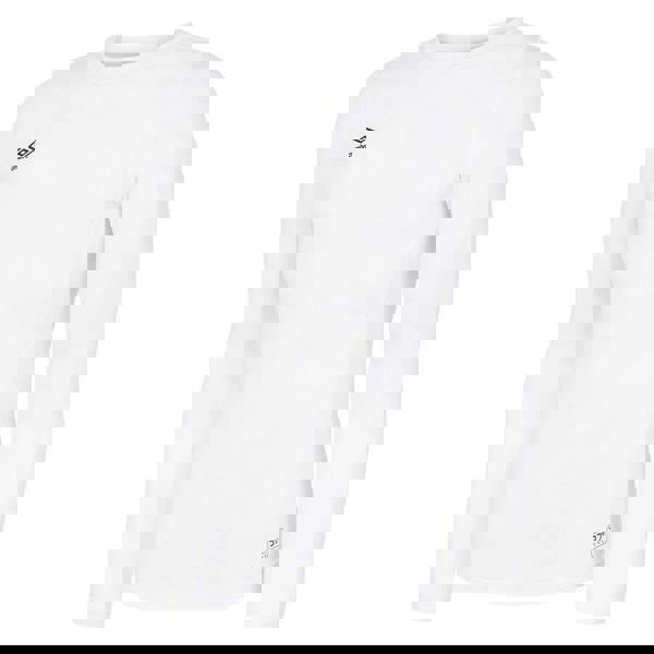 Umbro Mens Core Crew Neck Long-Sleeved Base Layer Top - Brilliant White