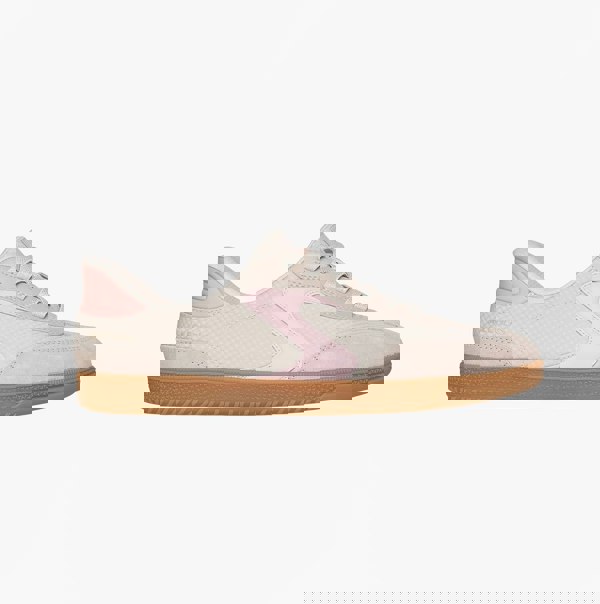 Skechers 185323/NTPK HOTSHOT Womens Trainers Natural Nylon/LeatherPink