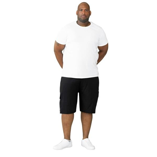 Duke Mens D555 John Cotton Lightweight Kingsize Cargo Shorts - Black - 