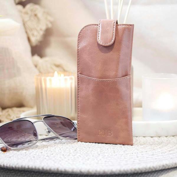 PRIMEHIDE Soft Leather Glasses Case
