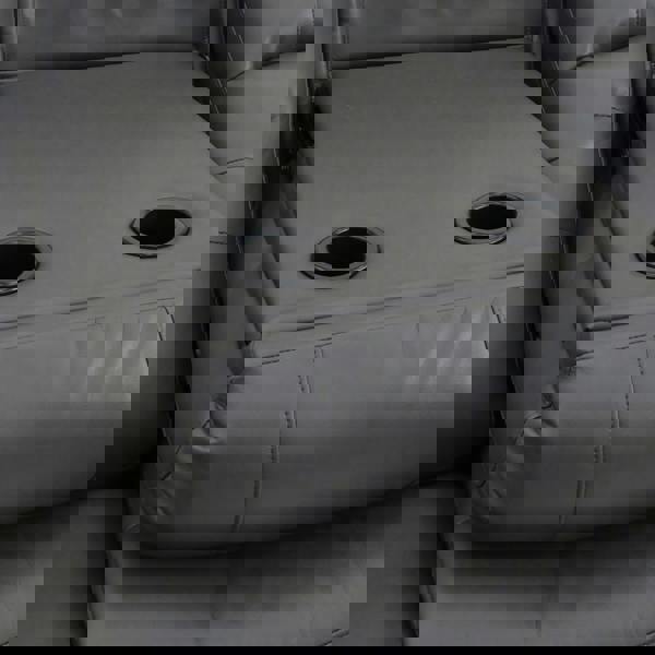 Furnishings For Less Arlo Leather Like 3 Seater Electric Reclining Sofa With USB + Drinks Tray