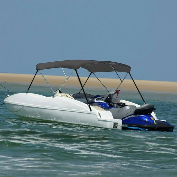 Berkfield 3 Bow Bimini Top Anthracite 183x160x137 cm