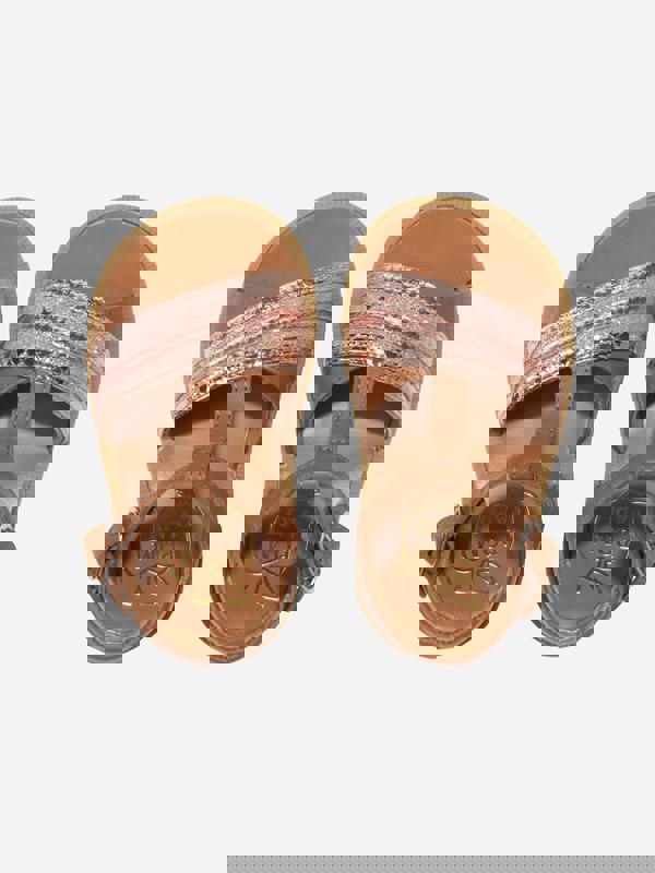 Pom D'Api Girls Leather Poppy Lili Sandals in Camel