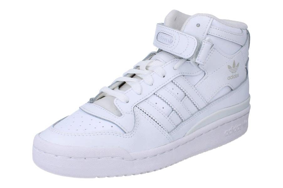 Adidas Forum Mid Junior Trainers Sneakers  FZ2086 - White White White Fz2086 - Photo 0