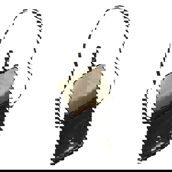 Real Hide Bags 'CAROLYN' Black Polished VT Real Leather iPad Tablet Crossbody Bag