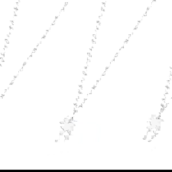 Deerhound Silhouette Silver Necklace - Personalised - MYLEE London