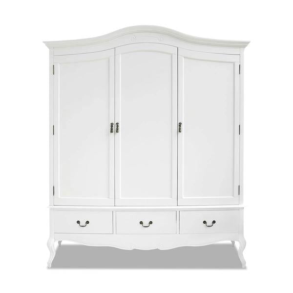 Statement Furniture Juliette Triple Wardrobe. French Style 3 Door Bedroom Storage