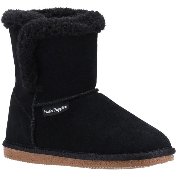 Hush Puppies Ashleigh Women's Bootie Slippers in Black