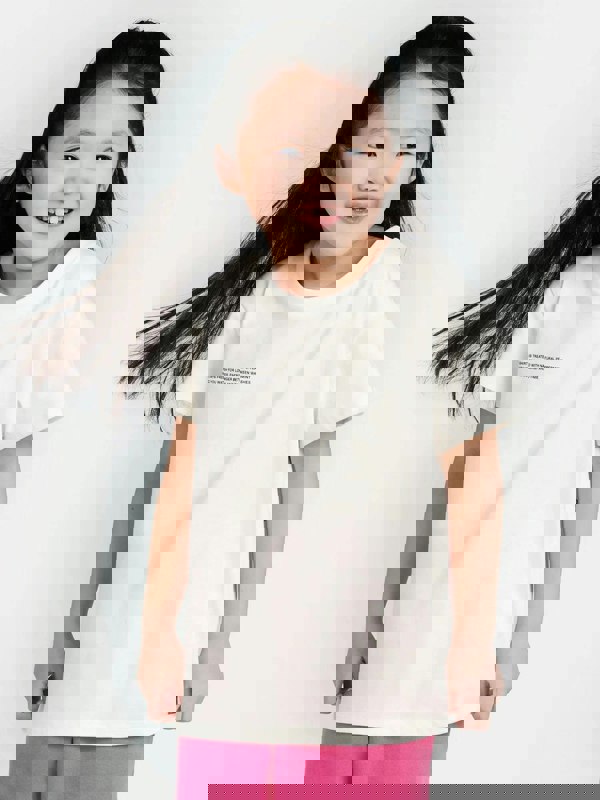 PANGAIA Kids 365 Midweight T-Shirt in Ivory