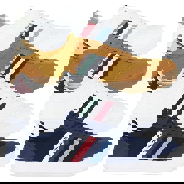 Lambretta Vulkan Mens Casual Smart Lace Up Canvas Pump Trainers