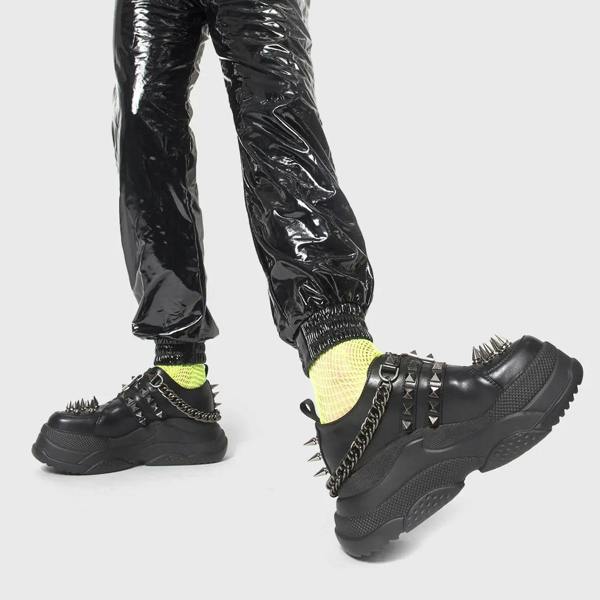 Lamoda Watch Out Chunky Platform Sneakers Black PU Women’s Trainers
