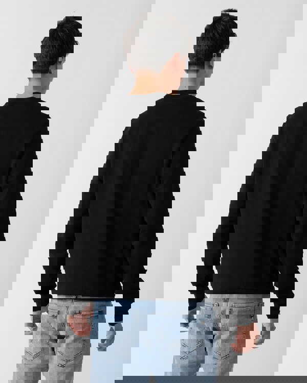 Lacoste Mens Crew Neck Fleece Sweatshirt - Black 031