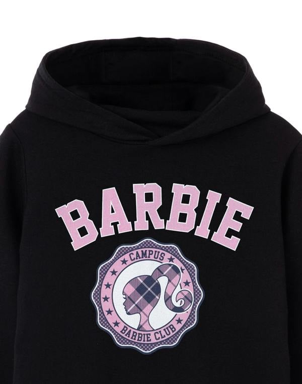 Barbie Girls Black Checked Collegiate Hoodie