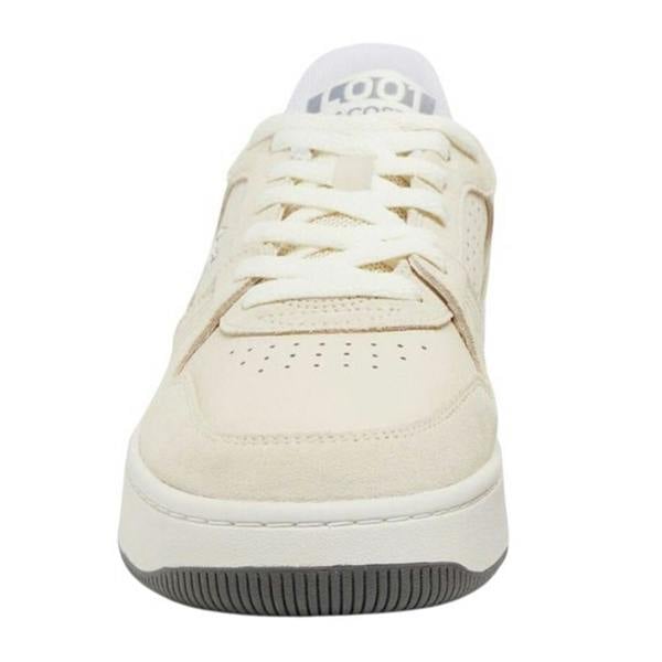 Lacoste Womens/Ladies Leather Trainers - White/Grey - 