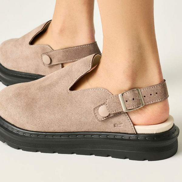 Regatta Womens Pearl Chunky Clogs - Taupe