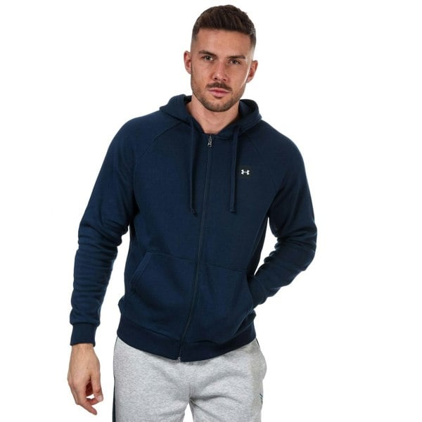 Under Armour Mens Rival Fleece Full Zip Hoodie - Navy