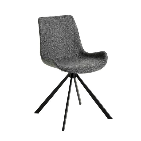 Angel Cerdá Dark Grey Fabric Swivel Chair 4071