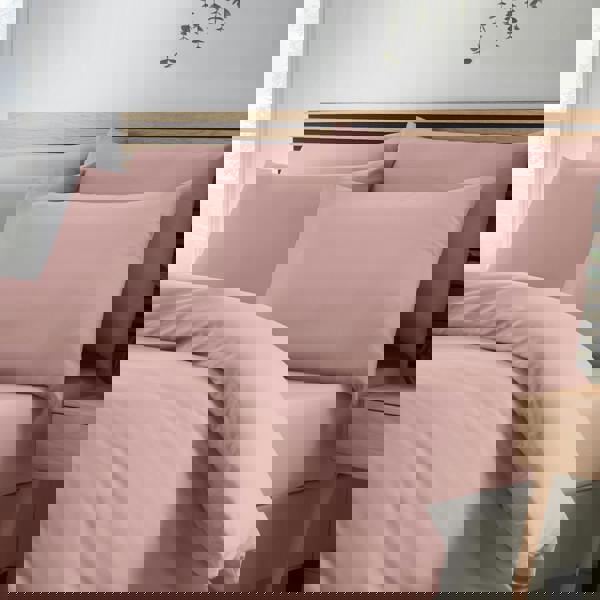 Catherine Lansfield So Soft Non-Iron Duvet Cover Set Blush Pink