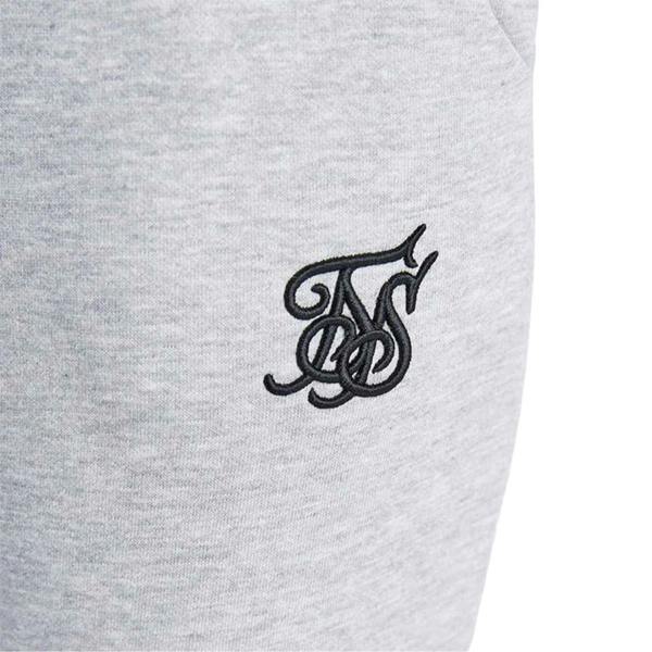 SikSilk Womens/Ladies Logo Regular Crop T-Shirt - Grey Marl - 
