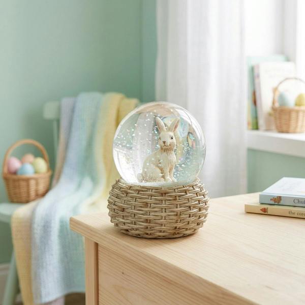 Garden Greatness Springtime Whimsical Bunny Waterball Display Ornament
